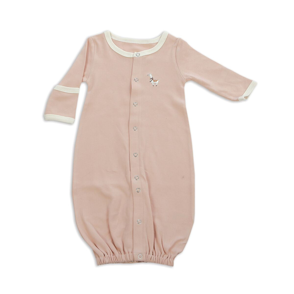 Organic Cotton Sleeper Gown - Peach Blush SOLD OUT