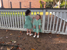 Load image into Gallery viewer, Hazel Muslin dress Sage Green
