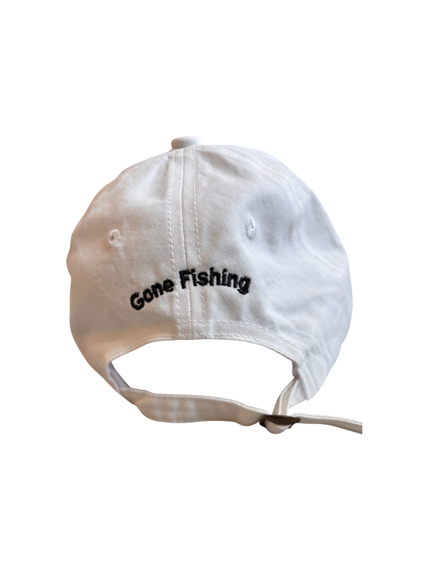 Child's Gone Fishing! baseball cap - white