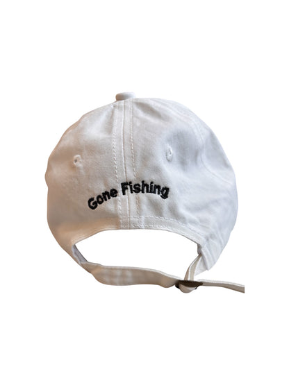 Child's Gone Fishing! baseball cap - white