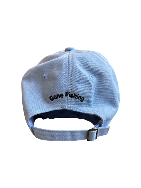 Child's Gone Fishing! baseball cap - white