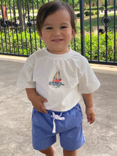 Load image into Gallery viewer, Cape Shorts English Garden Blue