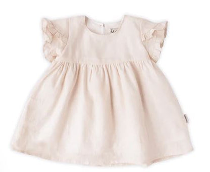 Ella Linen Dress - Cream