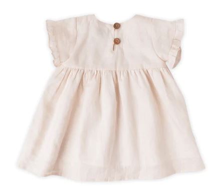 Ella Linen Dress - Cream
