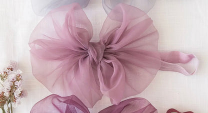 Organza Bow Headband