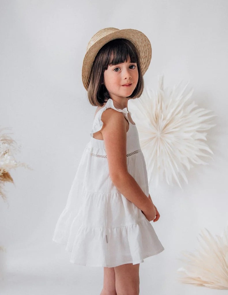 Harmony Linen Dress - Whipped Cream