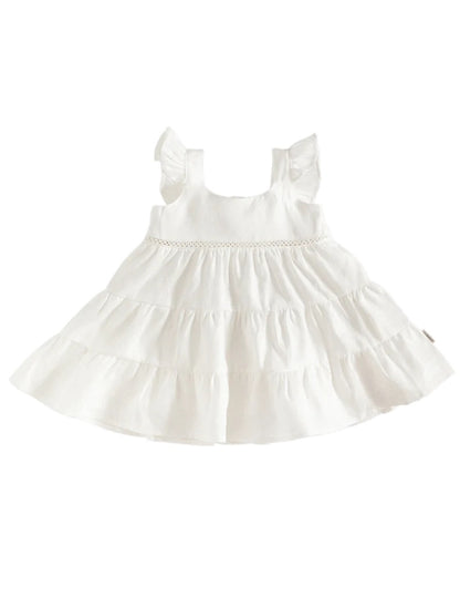 Harmony Linen Dress - Whipped Cream
