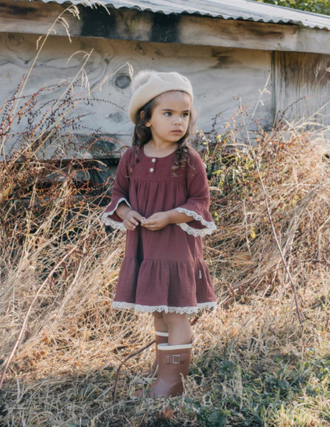 Stella Muslin & Lace Dress