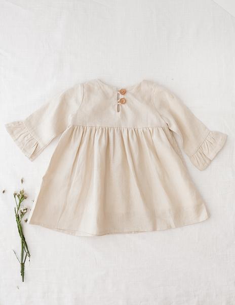 Indi Linen Dress - Natural
