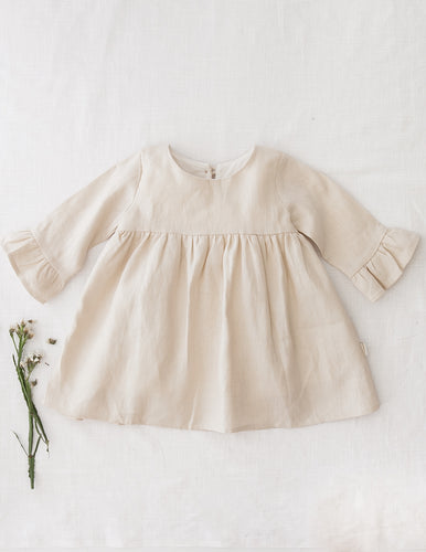 Indi Linen Dress - Natural