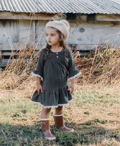 Stella Muslin & Lace Dress