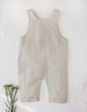 Load image into Gallery viewer, Teddy Linen Overalls- Oatmeal