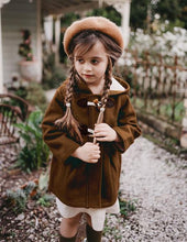 Load image into Gallery viewer, Madison Wool Blend Toggle Coat - Golden Olive