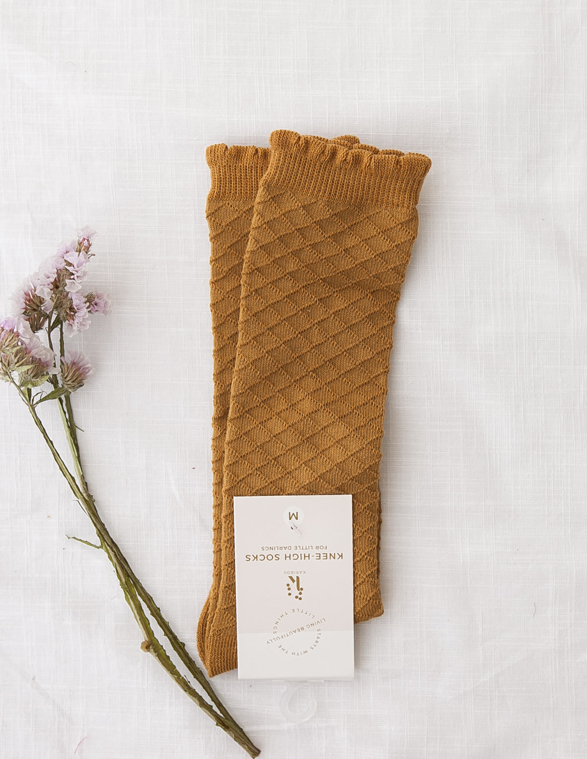 Ribbed Knee-High Socks