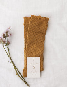 Ribbed Knee-High Socks